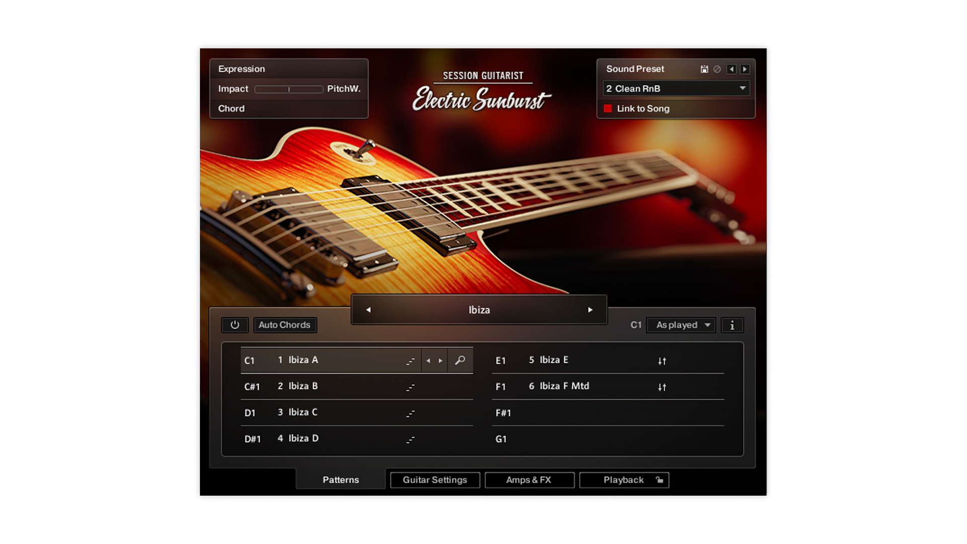 Komplete Kontrol Electric Sunburst chitarra virtuale Session Guitarist