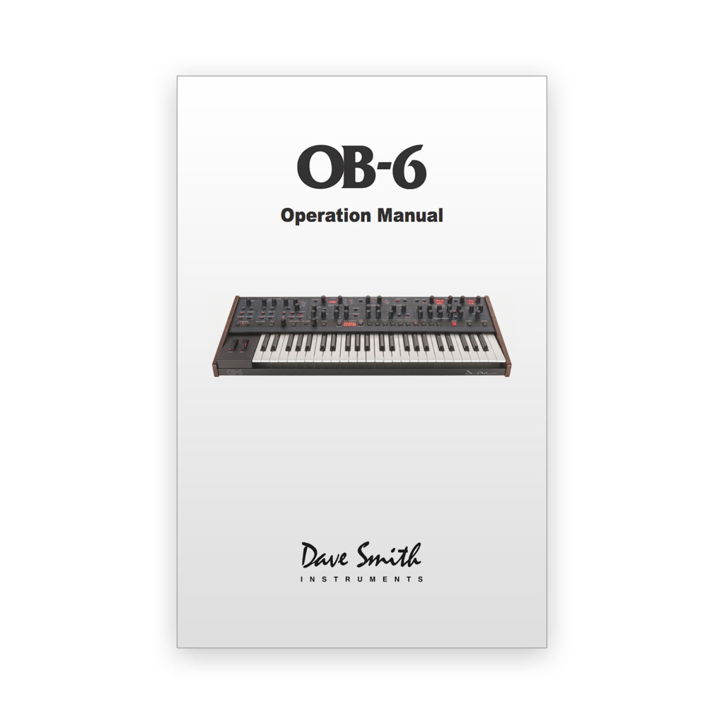 Sequential OB-6 manuale sintetizzatore guida ufficiale