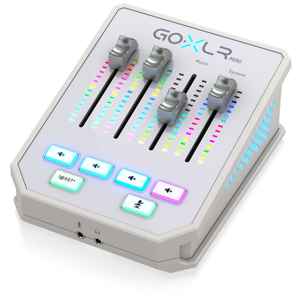 TC Helicon GoXLR MINI-WH mixer streaming bianco preamp Midas