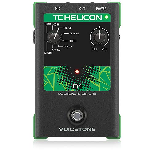 TC Helicon VoiceTone D1 pedale voce doubling a 8 stili