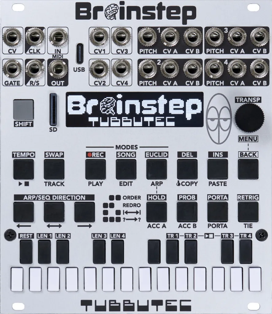 Tubbutec Brainstep modulo sequencer eurorack sampler