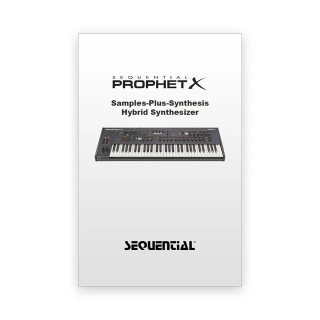 Sequential Prophet X XL Manuale cartaceo originale