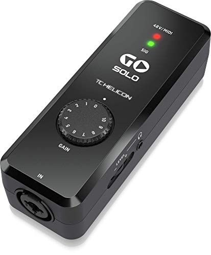 TC Helicon Go Solo interfaccia audio MIDI 24 bit 48 kHz
