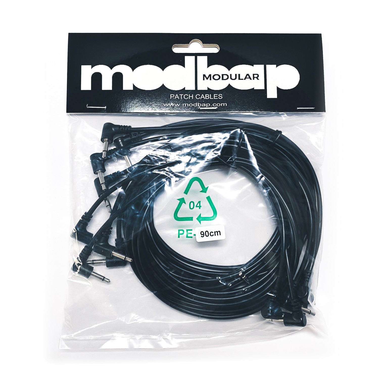 Modbap Modular Right Angle cavi patch 3,5 mm 8 pezzi lunghi