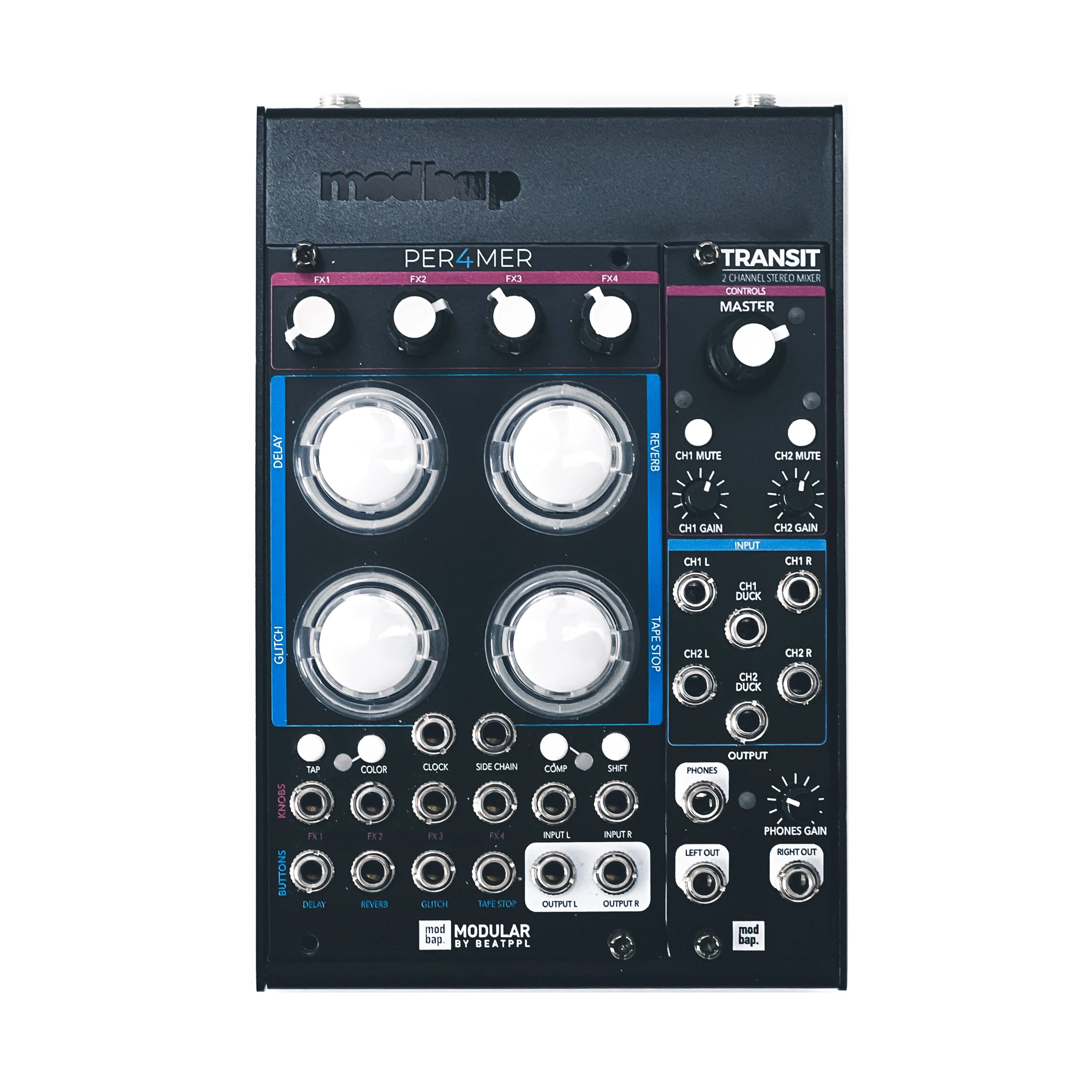 Modbap Modular Per4mer Mini-System effetti live 20HP