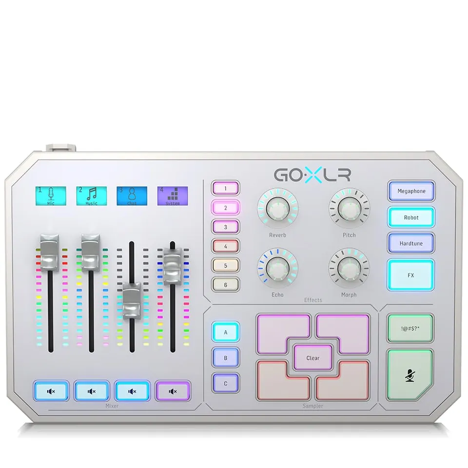 TC Helicon GoXLR mixer streaming bianco 4 canali