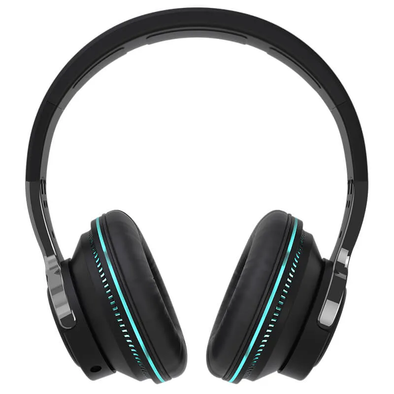 AeroBand Over-Ear cuffie nere bassa latenza