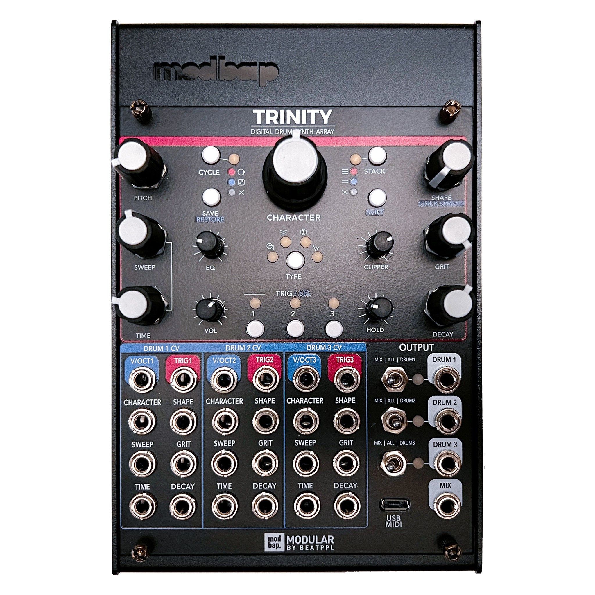 Modbap Modular Trinity Mini-System sistema drum eurorack 20HP