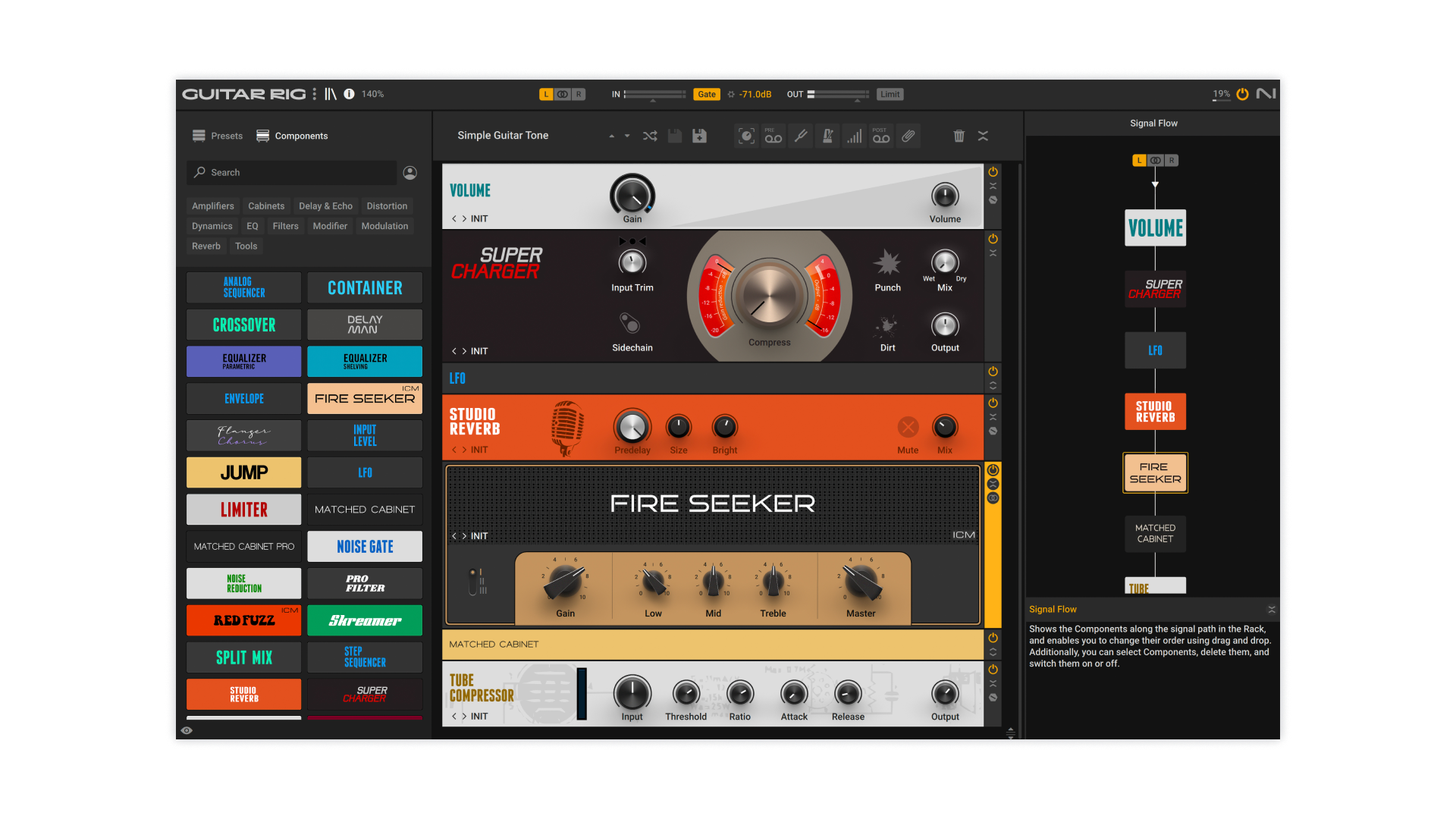 Komplete Kontrol Guitar Rig 7 Pro multieffetto chitarra