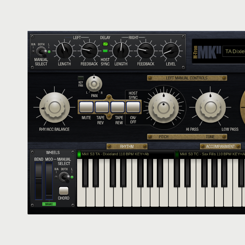 GForce M-Tron MkII sintetizzatore a nastro virtuale