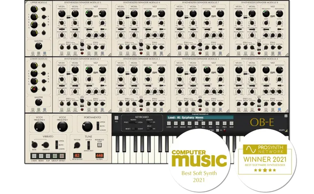 GForce Oberheim OB-E sintetizzatore virtuale 8 voci