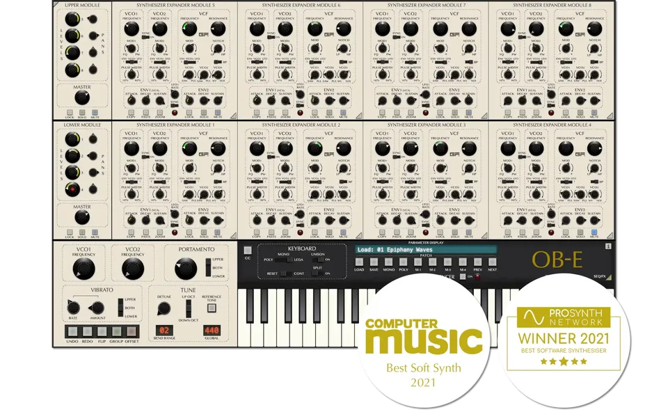 GForce Oberheim OB-E sintetizzatore virtuale 8 voci