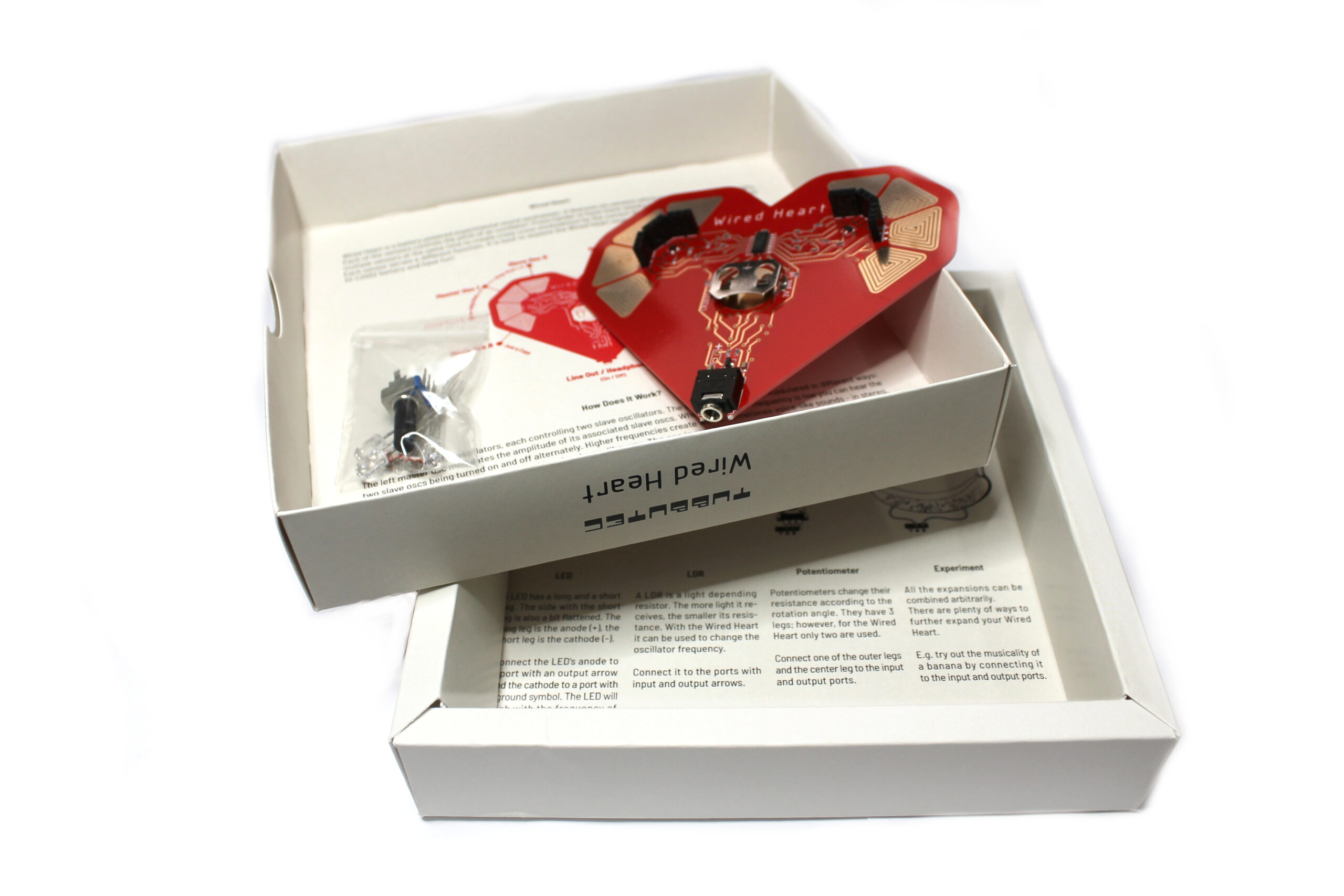 Tubbutec Wired Heart synth stereo touch in box