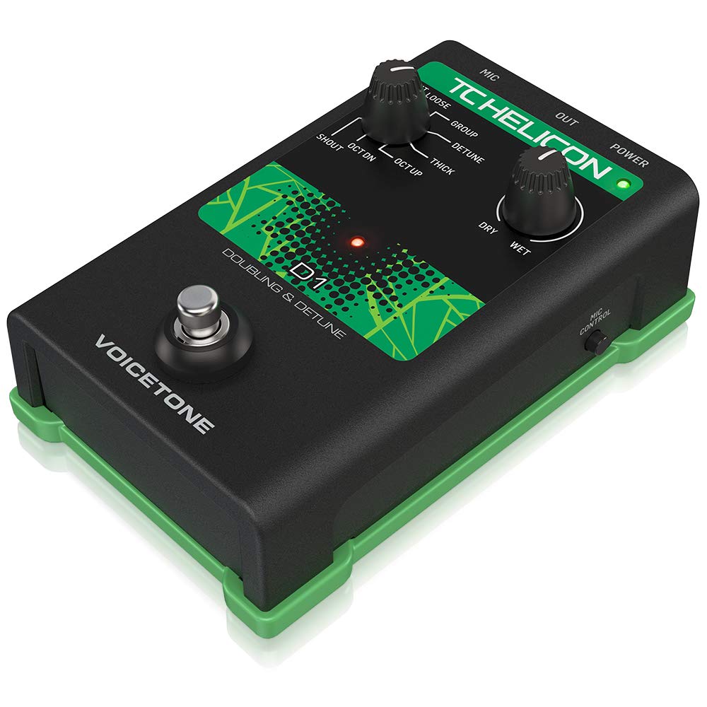 TC Helicon VoiceTone D1 pedale voce doubling a 8 stili