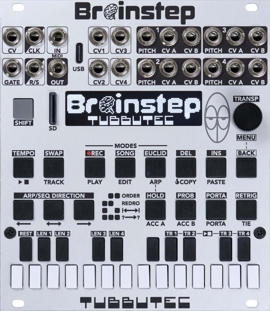 Tubbutec Brainstep modulo sequencer eurorack sampler