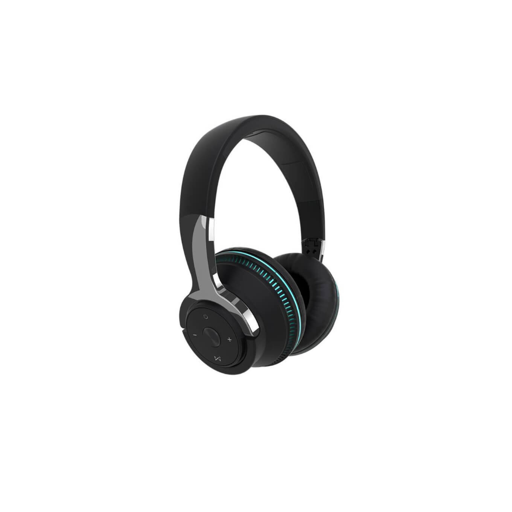 AeroBand Over-Ear cuffie nere bassa latenza