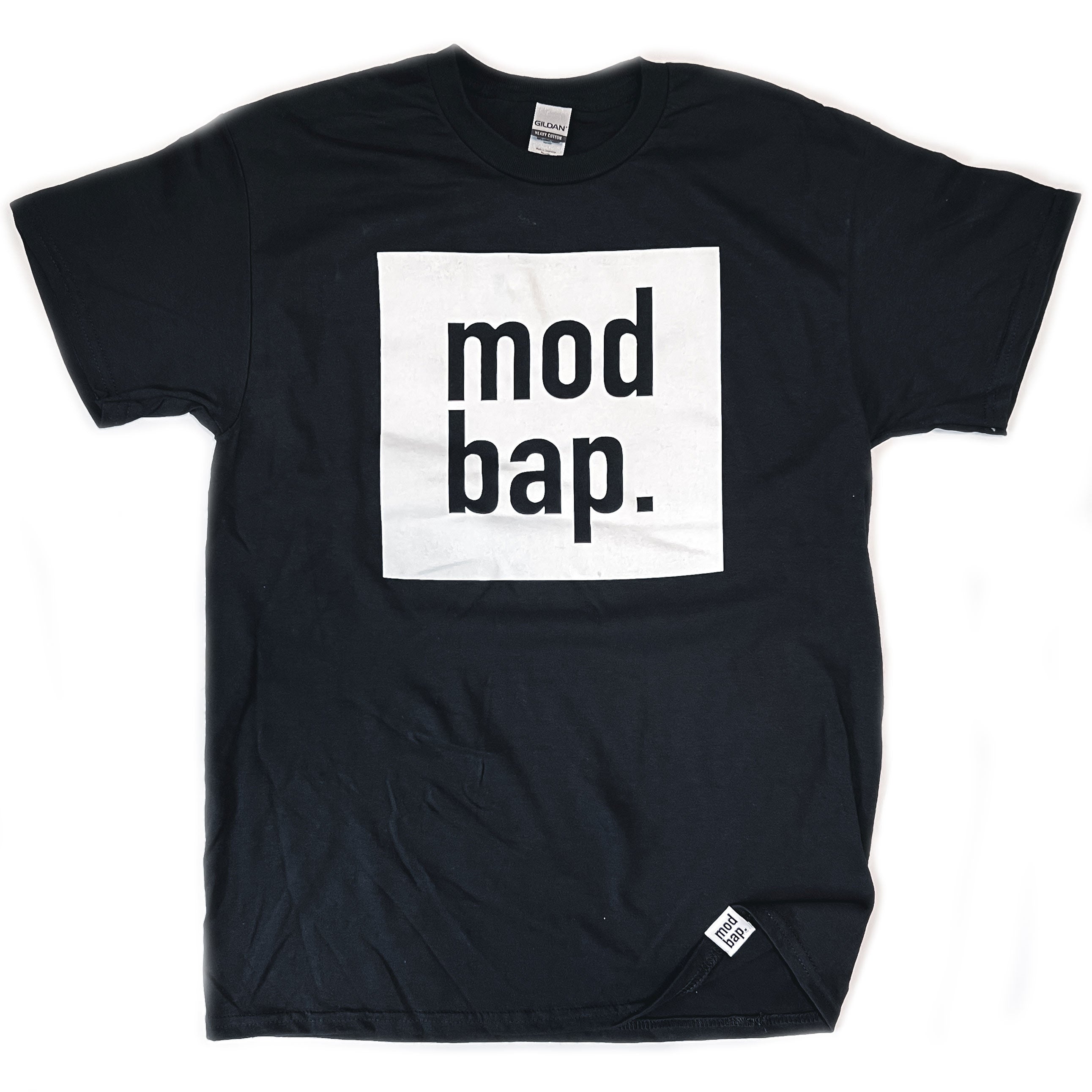 Modbap Modular Square Logo maglietta nera cotone