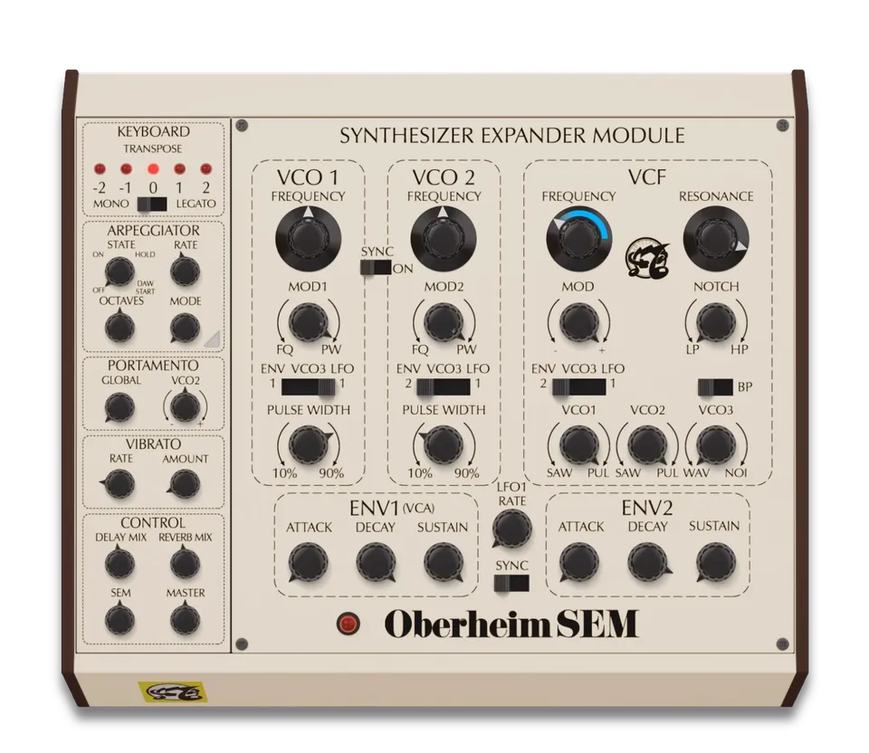 GForce Oberheim SEM sintetizzatore virtuale plugin analogico