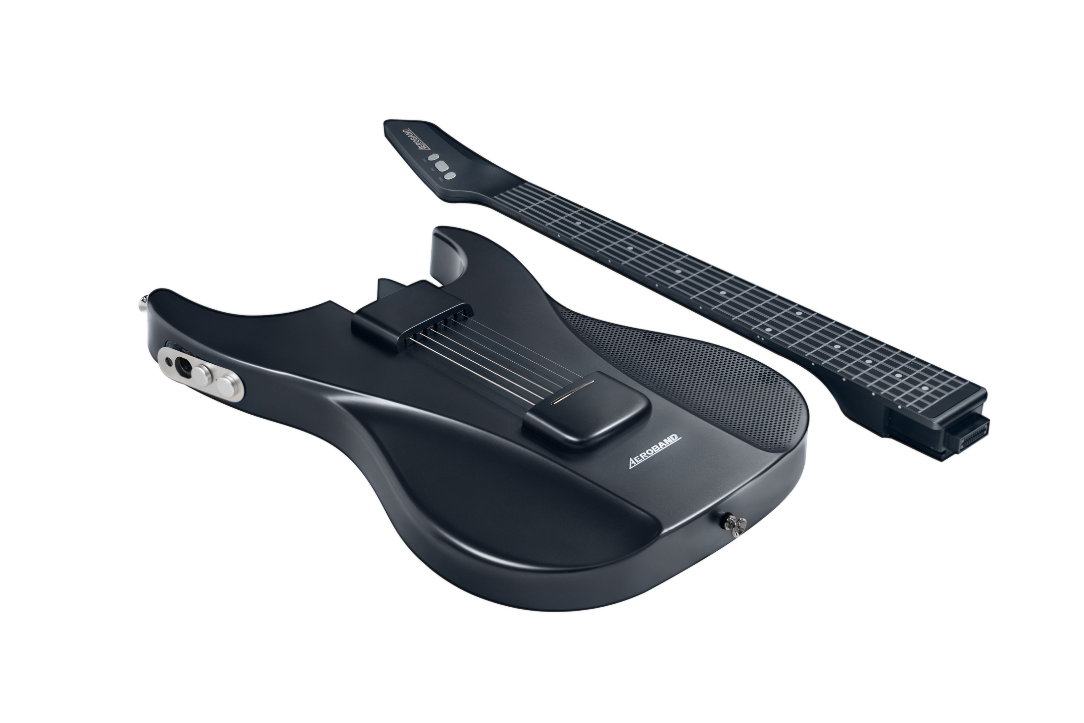 Aeroband Guitar chitarra digitale in silicone nera travel
