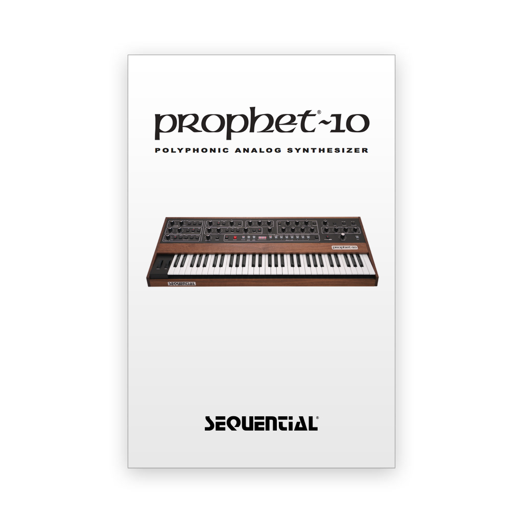 Sequential Prophet-10 manuale sintetizzatore