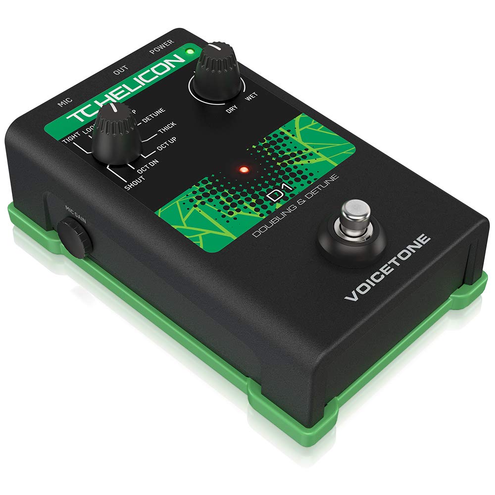 TC Helicon VoiceTone D1 pedale voce doubling a 8 stili
