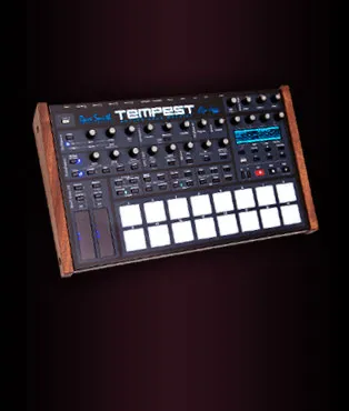 Sequential Tempest drum machine analogica performance
