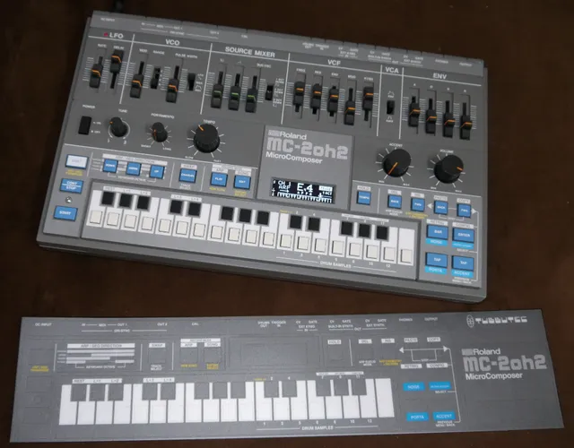 Tubbutec MC-2oh2 overlay per Roland MC-202
