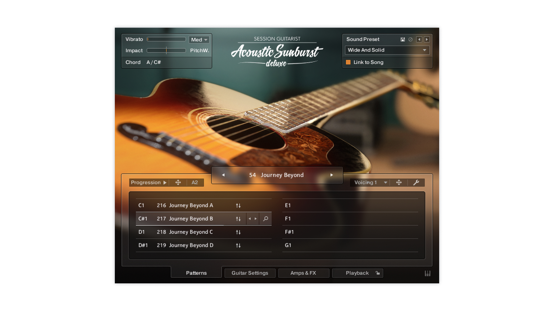 Komplete Kontrol Session Guitarist Acoustic Sunburst Deluxe chitarra