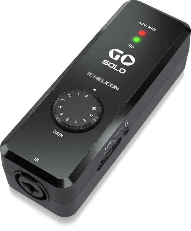 TC Helicon Go Solo interfaccia audio MIDI 24 bit 48 kHz