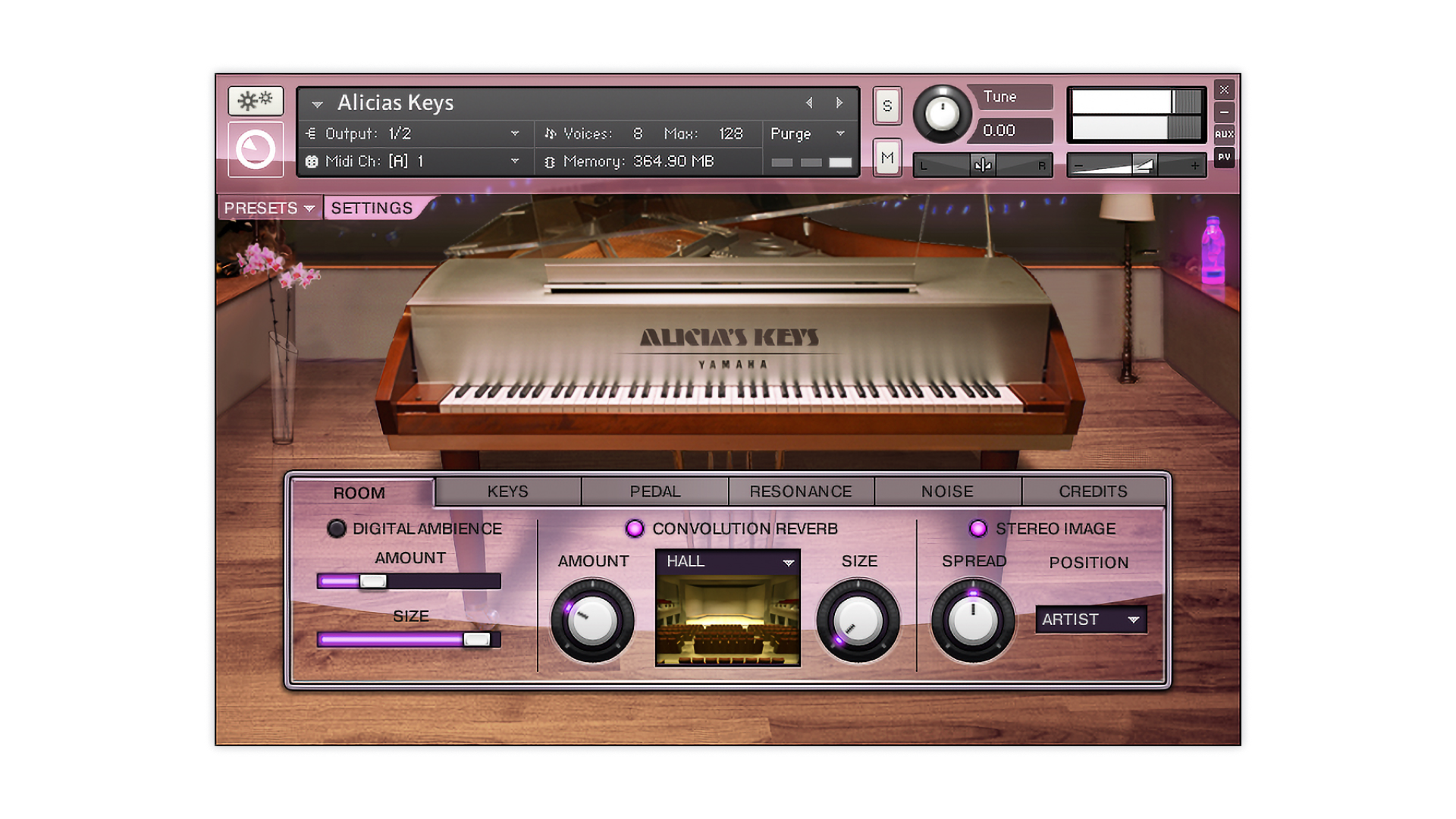 Komplete Kontrol Alicia's Keys pianoforte a coda licenza