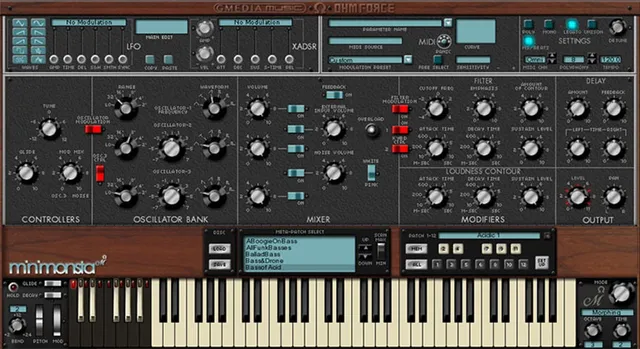 GForce X Minimonsta Legacy plugin synth analogico