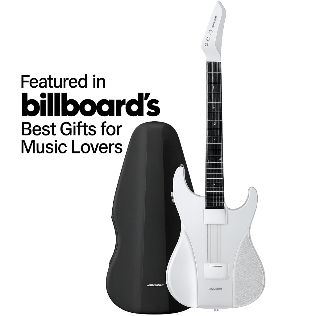 Aeroband Guitar chitarra digitale in silicone nera travel