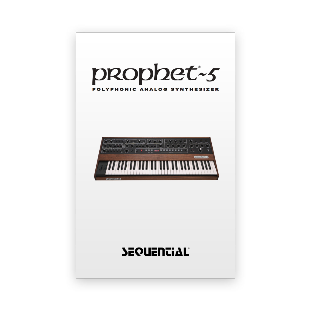 Sequential Prophet-5 manuale originale cartaceo