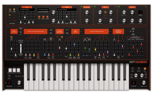 GForce Axxess sintetizzatore plugin analogico