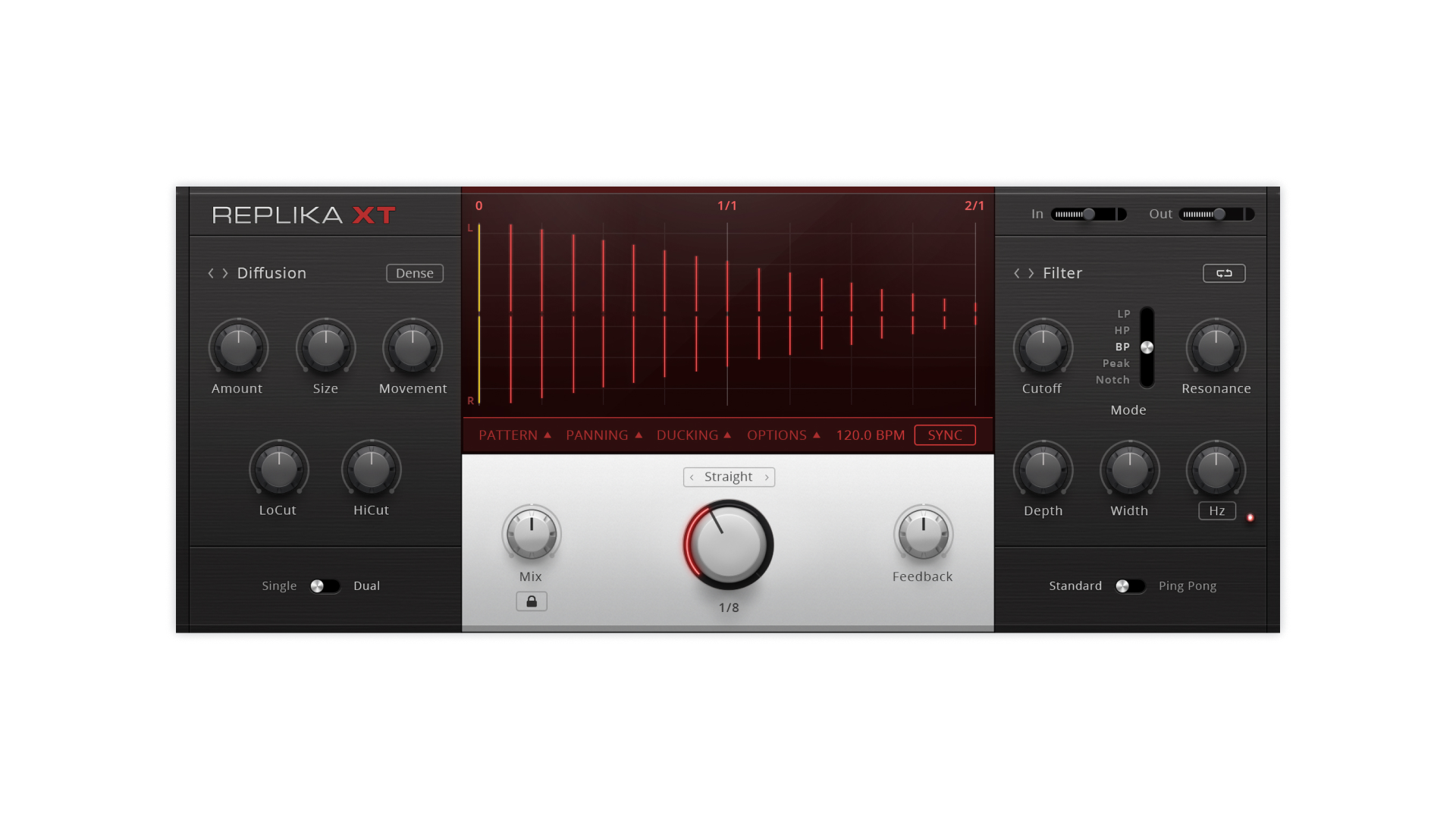 Komplete Kontrol Replika XT effetto delay creativo