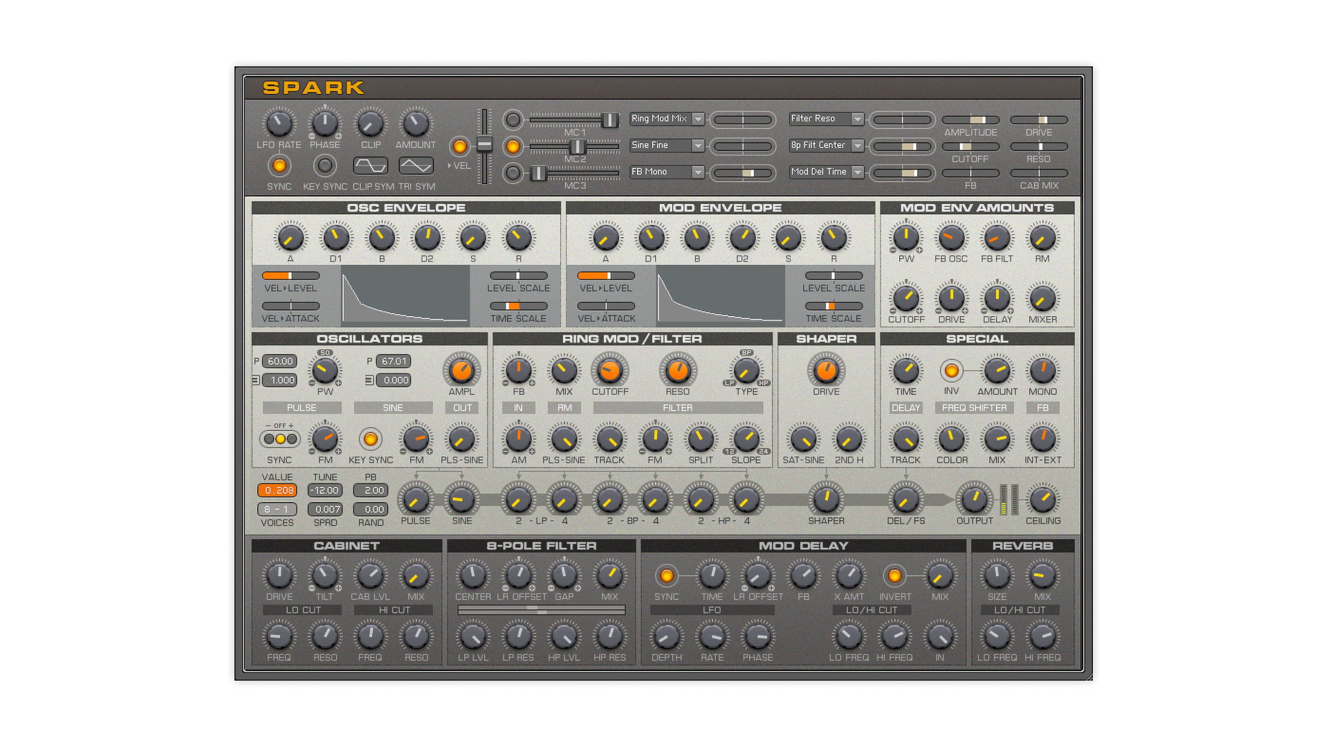 Native Instruments Reaktor Spark R2 sintetizzatore modulare