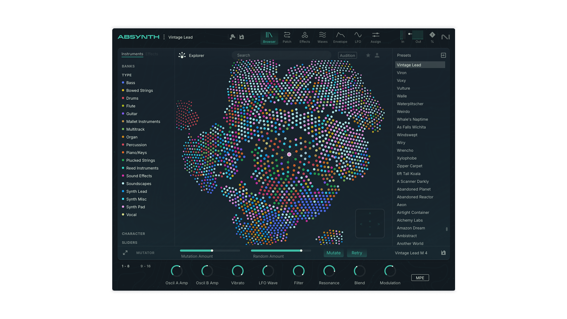 Komplete Kontrol Absynth 6 sintetizzatore software ibrido