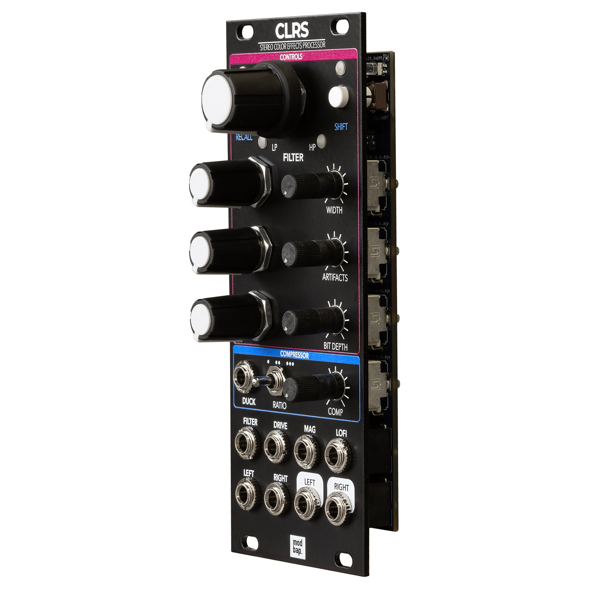 Modbap CLRS modulo eurorack stereo 10HP filtro DJ