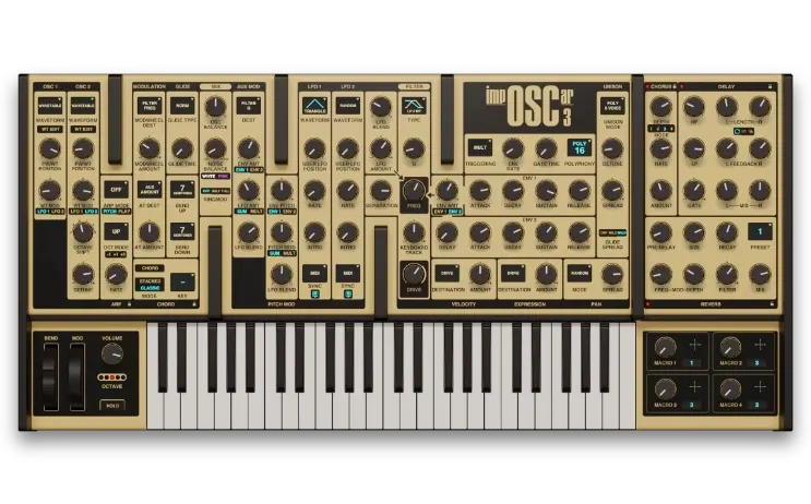 GForce impOSCar3 plugin synth analogico