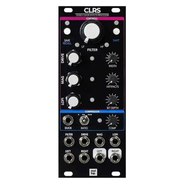 Modbap CLRS modulo eurorack stereo 10HP filtro DJ