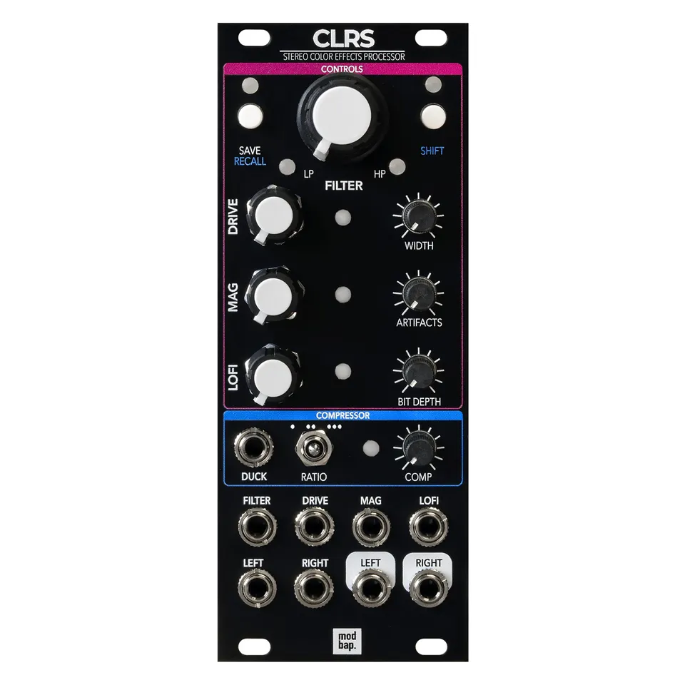 Modbap CLRS modulo eurorack stereo 10HP filtro DJ