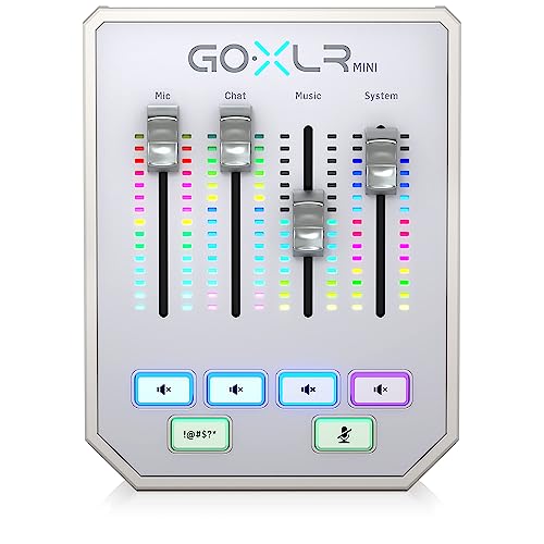 TC Helicon GoXLR MINI-WH mixer streaming bianco preamp Midas