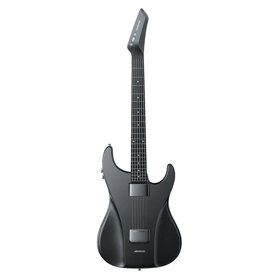 Aeroband Guitar chitarra digitale in silicone nera travel
