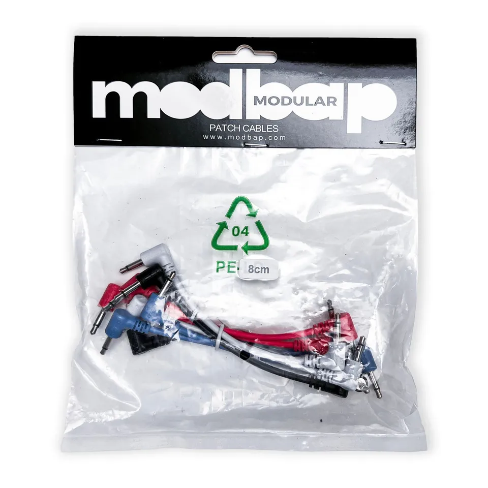 Modbap Modular Stubs cavi patch 3,5mm pack 8 pezzi