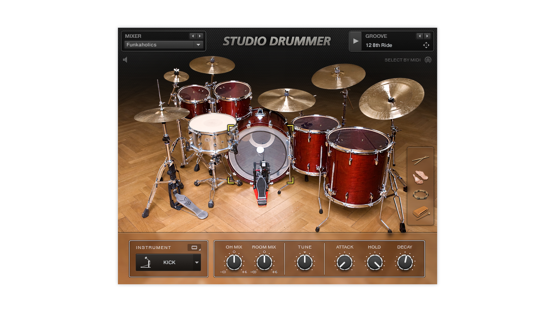 Komplete Kontrol Studio Drummer batteria virtuale acustica