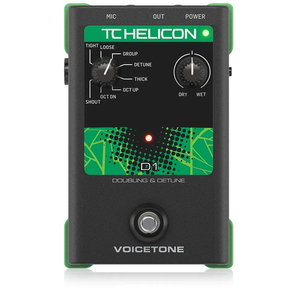 TC Helicon VoiceTone D1 pedale voce doubling a 8 stili