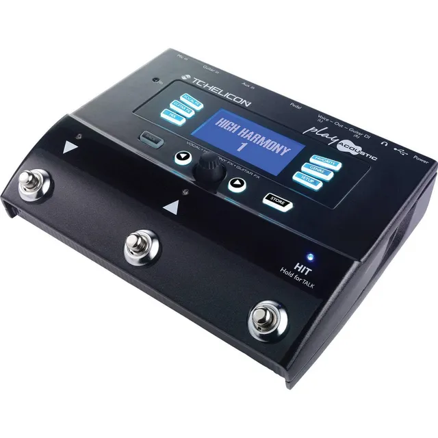 TC Helicon Play Acoustic pedale voce chitarra 3 pulsanti BodyRez