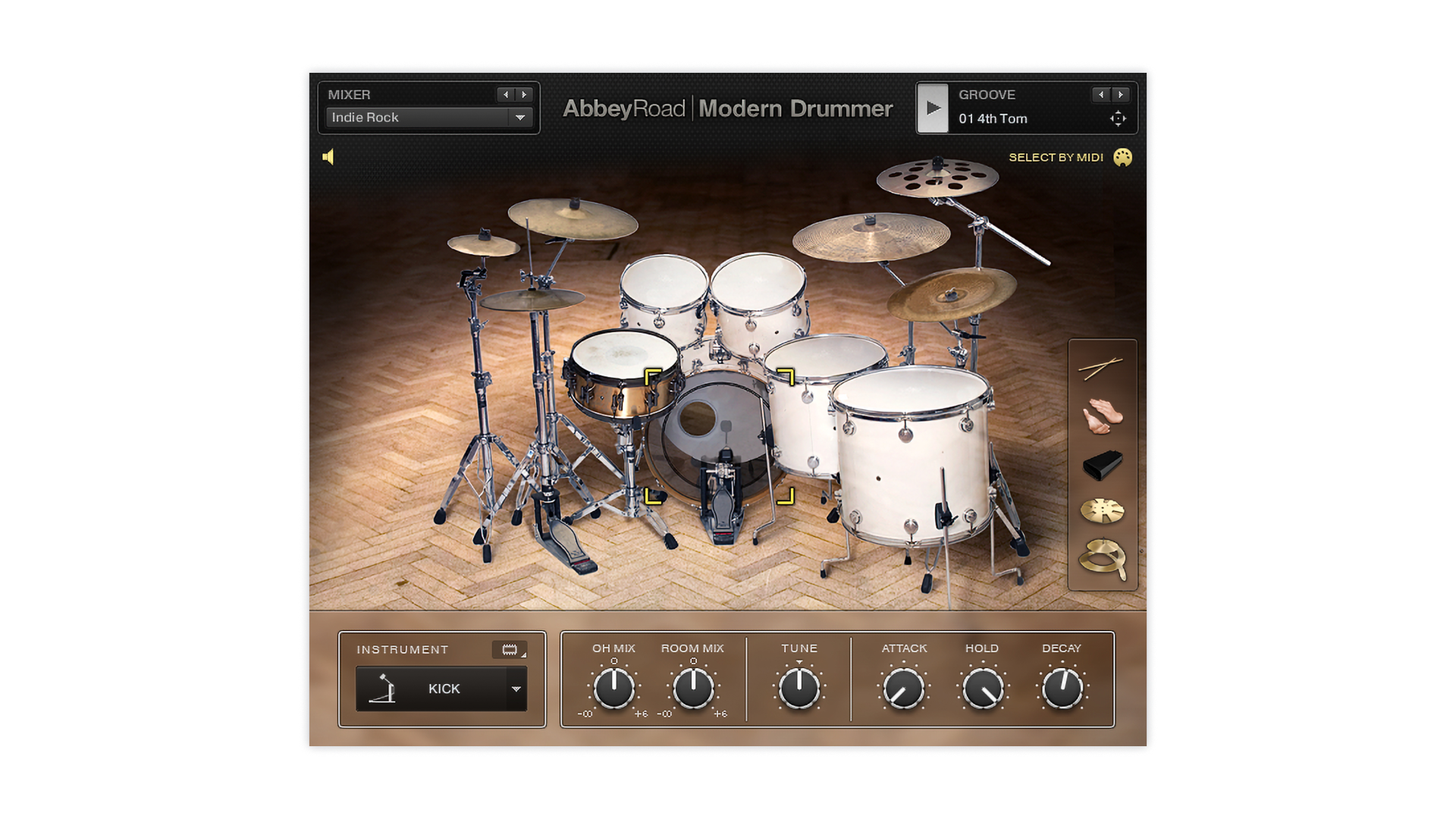 Komplete Kontrol Abbey Road Modern Drummer batteria