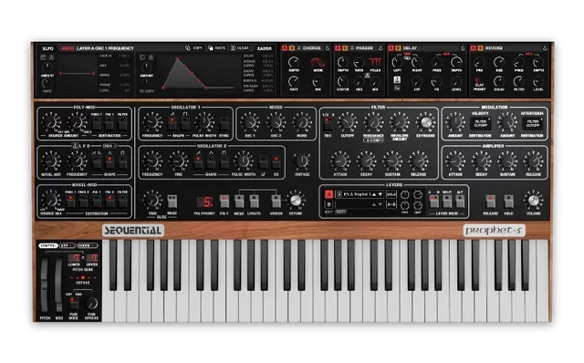 GForce Sequential Prophet-5 plugin synth analogico