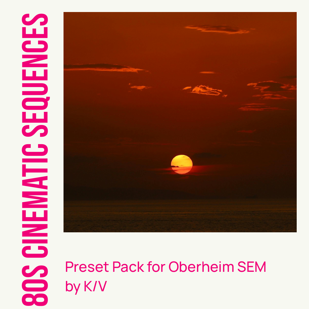 GForce Oberheim SEM 80s Cinematic Sequences espansione synth